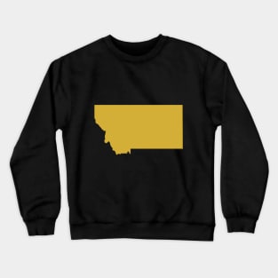 Montana state map Crewneck Sweatshirt